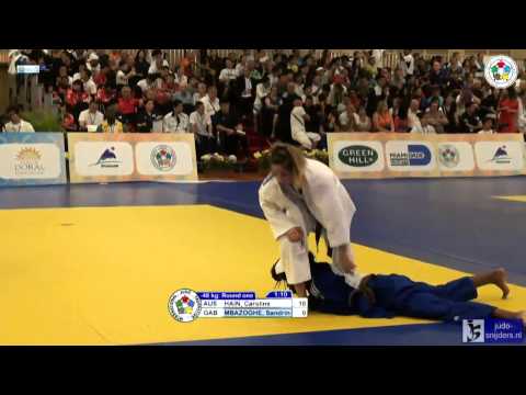 Judo 2013 World Championship Miami Cadets: Hain (AUS) - Mbazoghe (GAB) [-48kg]