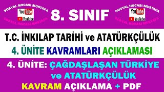 8.Sınıf T.C. İnk. Tarihi ve Atatürkçülük 4.Ünite Kavramları Videosu