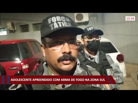 Adolescente eÌ apreendido com arma de fogo na zona sul 15 09 2021