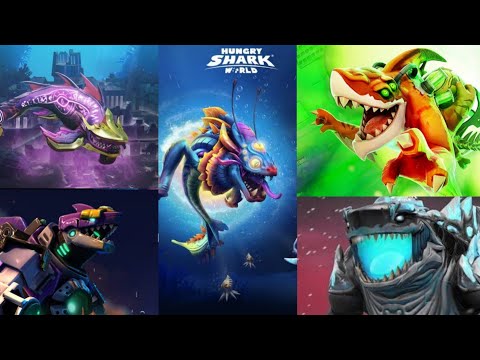 SHIN SHARKJIRA VS ABYSSAL SHARK VS COSMIC ALAN VS MECHA SHARKJIRA VS MELTHDOWN SHARK