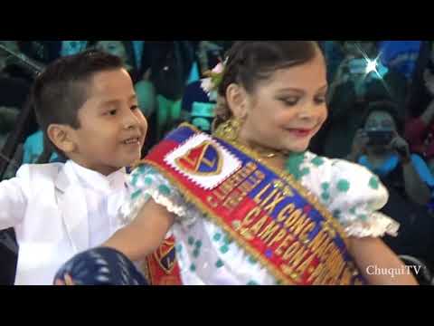 Brunella Mendoza y Jheyro Zapana. Campeones 2019. Marinera cholito pantalon blanco. Plaza Norte 2019