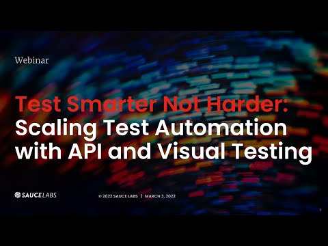 Test Smarter, Not Harder: Scaling Test Automation with API and Visual Testing Related YouTube Video