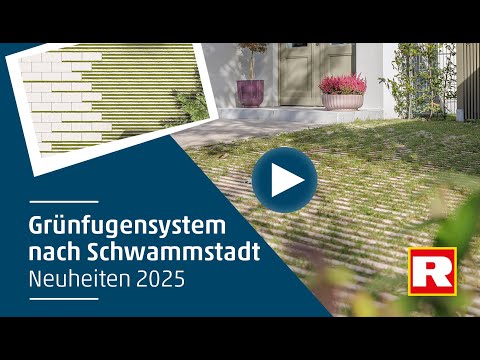 Grünfugensystem nach dem Schwammstadt-Prinzip // Rinn Beton und Naturstein