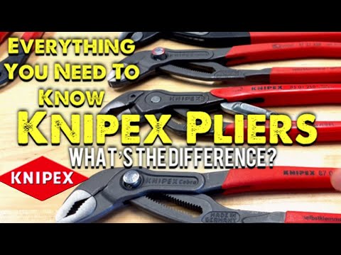 KNIPEX kombinuotos replės chromuotos 180 mm video