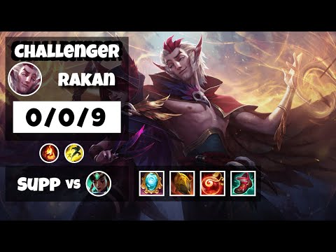 Rakan 11.18 Gameplay Challenger Replay S11 Support (0/0/9) - NA