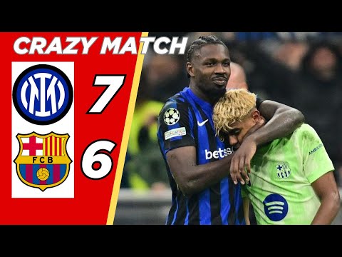 Inter Milan vs Barcelona 7-6 Semifinal 2025 | The Greatest-Ever UCL Tie | Extended Highlights