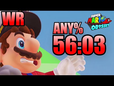 [fWR] Super Mario Odyssey Any% Speedrun in 56:03.983