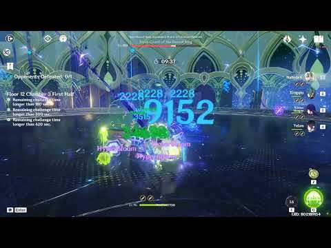 Nahida Double Hydro Hyperbloom Against ASIMON (Without Breaking Vulnerability) - Genshin Abyss 3.4