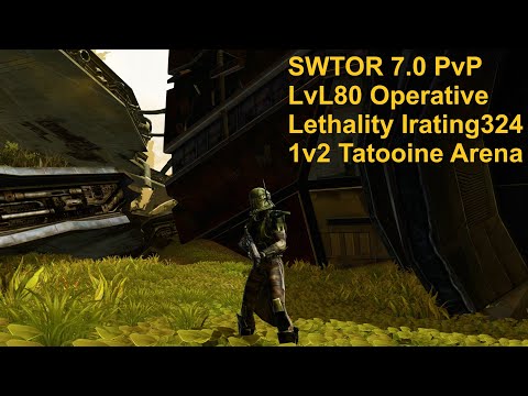 SWTOR 7.0 PvP | 2022 lvl 80 - Lethality Operative - Tatooine Arena | 1 Oper vs 2 Marauders