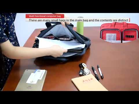 manufacturer three compartment anti theft laptop bags