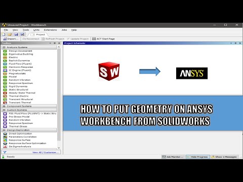 3. Geometry section of mini heat sink in ANSYS Workbench || How to put solidworks geometry on ANSYS.