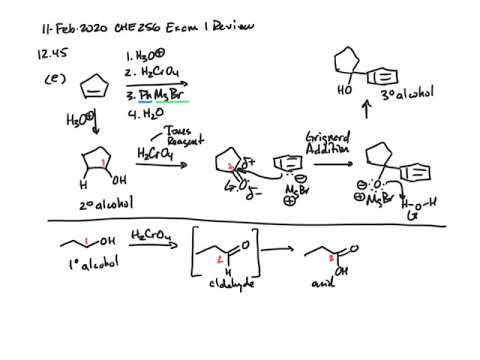 20200211 CHE 256 Exam 1 Review