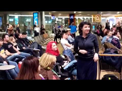 Disney's Frozen (Let it Go) flash mob at Paris CDG airport