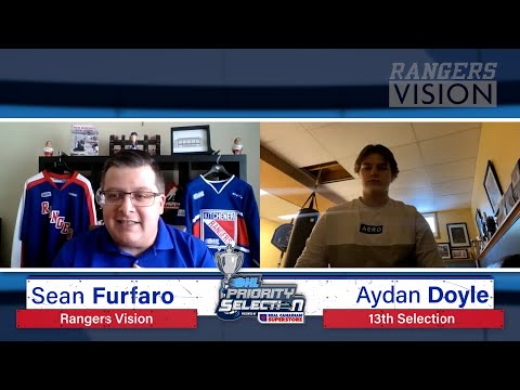 2021 OHL Priority Selection | Aydan Joseph Doyle Interview
