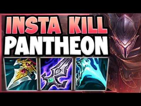 ONE PANTHEON COMBO AND YOU'RE DEAD! INSTA KILL PANTHEON IS 100% ABSURD! League of Legends Gameplay