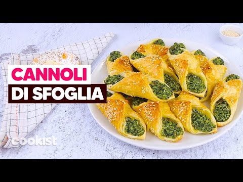 Cannoli di pasta sfoglia con ricotta e spinaci: l'antipasto facile e sfizioso da provare