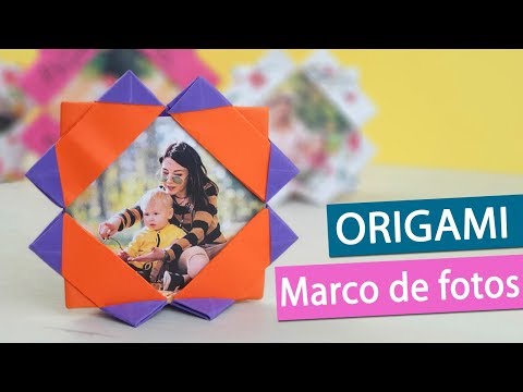 Marcos de fotos de origami para el día de la Madre