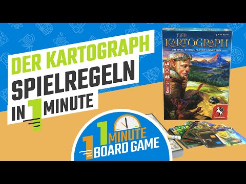 Der Kartograph - Spielregeln erklärt in nur 1 Minute! (nominiert zum Kennerspiel des Jahres)