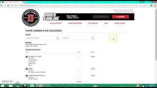 How to Order Jimmy John's online - screencast