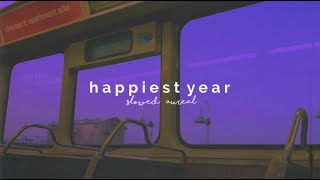 jaymes young - happiest year (slowed + reverb)