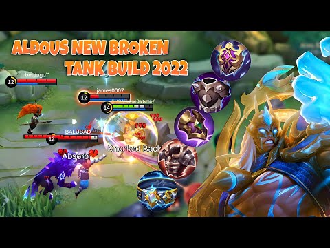 ALDOUS MIDLANE NEW BROKEN TANK BUILD FOR MELEE CC HEROES🔥 | ALDOUS BEST BUILD 2022