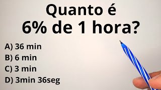 COMO CALCULAR PORCENTAGEM DE TEMPO?