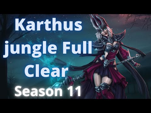 HOW TO CLEAR JUNGLE AS KARTHUS SEASON 11 | RUNES + CLEAR