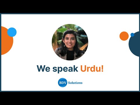 We speak Urdu | BDV Solutions | EB3 Unskilled Visa