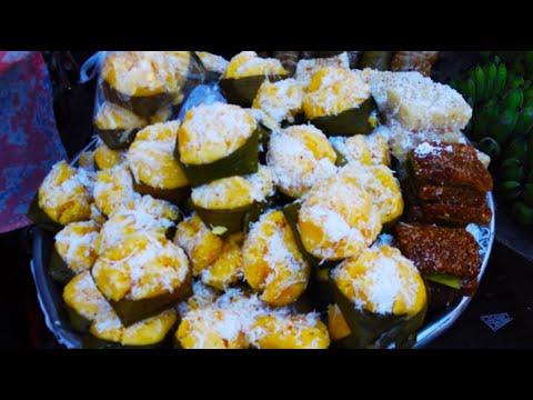 Cambodian Cakes And Fresh Foods For Sales In Phnom Penh Wet Market