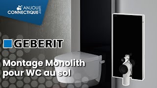 Montage de toilette et panneau wc Geberit Monolith