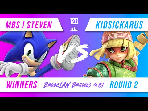 BrookLAN Brawls 51 - MBS | Steven (Sonic) v. Kidsickarus (Samus, Min Min) - Winners Round 2