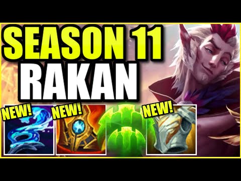 RAKAN SEASON 11 BUILD *FINALLY* REVEALED! (BEST RAKAN SUPPORT BUILD, TIPS, STRATEGY, AND PLAYS)