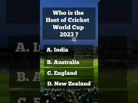 Who is host of cricket world cup 2023? #shorts #worldcup