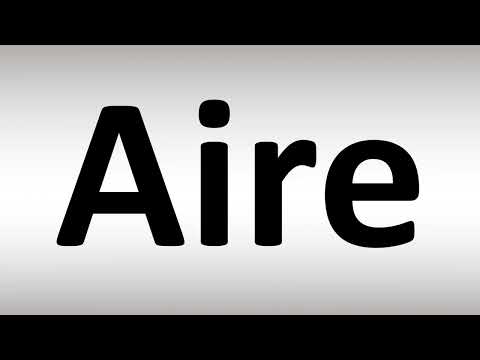 How to Pronounce Aire (Name)