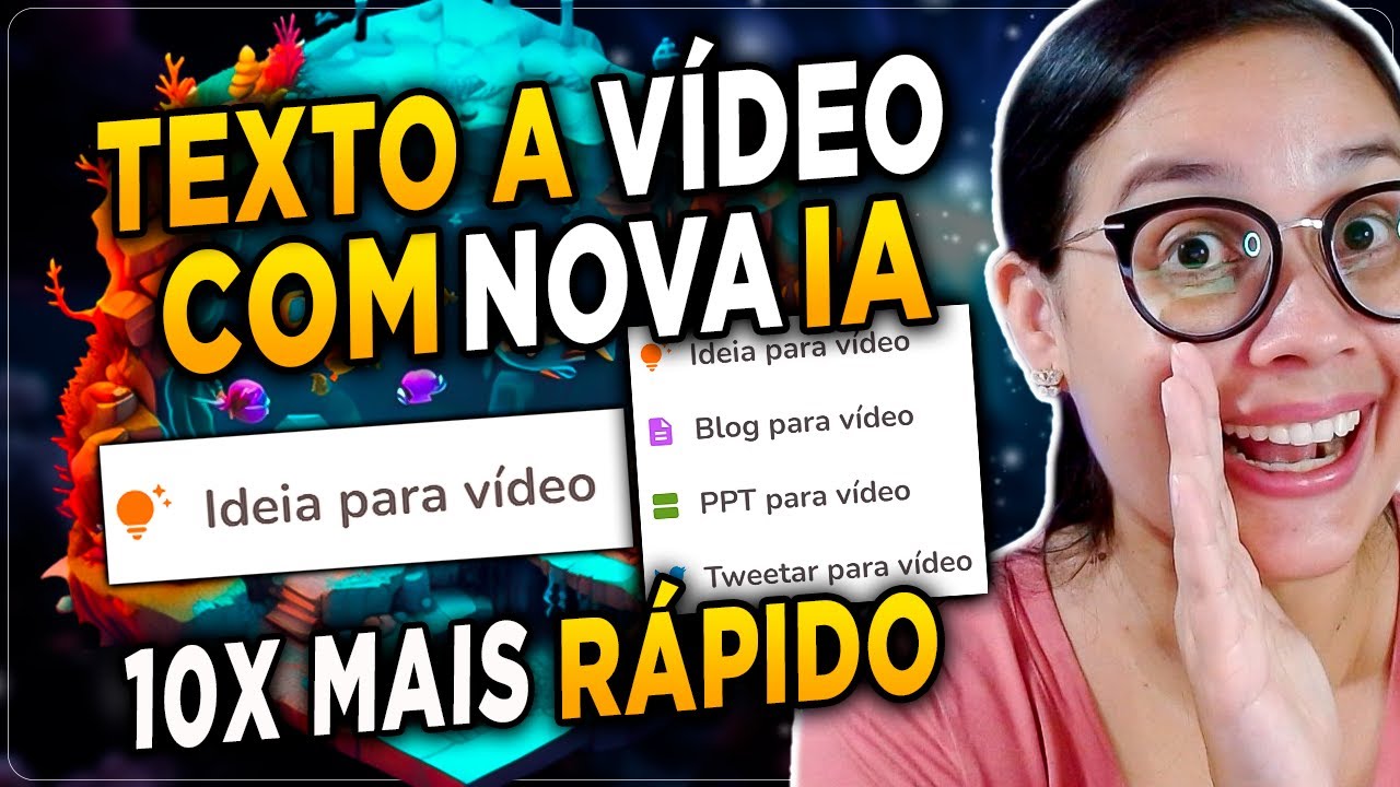 Nova Ferramenta de IA para Criar um Vídeo 10X Mais Rápido