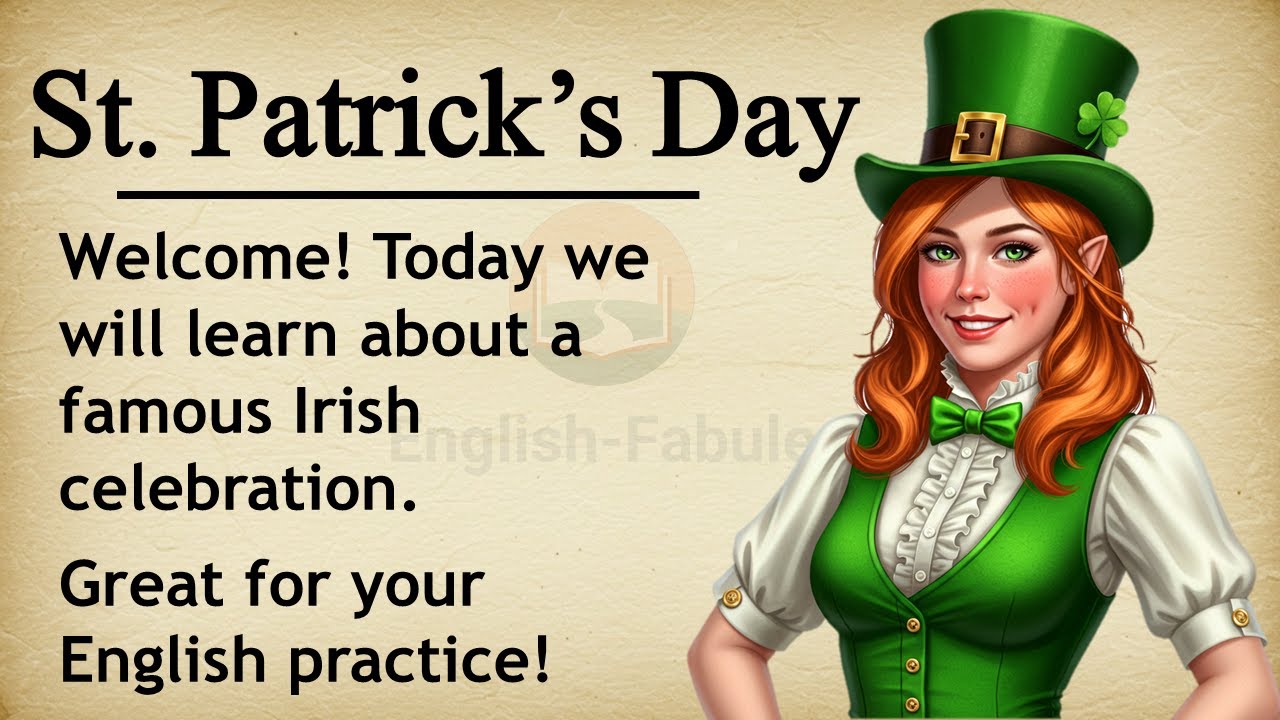 St. Patrick's Day || ☘🍀 Learn English Through Story Level 3 || Graded Reader🎧
