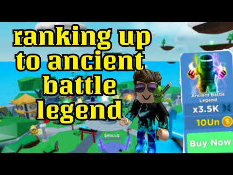 ranking up to ancient battle legend in roblox ninja legends
