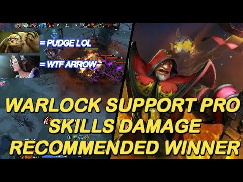 Dota 2 - New 7.24 Warlock Support Pro Build Items Damage I NashDota Winner