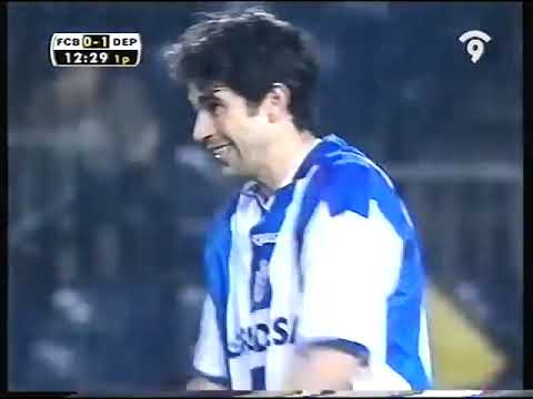 Barcelona - Deportivo La Coruña / Liga 2001-2002 (Rivaldo, Saviola, Djalminha, Valeron, Puyol)