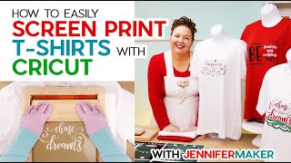 How to Screen Print a Shirt with Cricut | Full Process from Start to Finish!!