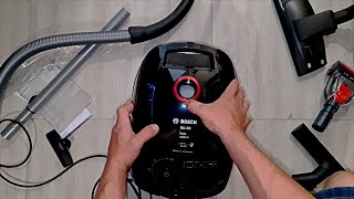 Bosch GL-30 Bagged Vacuum Cleaner Unboxing and Review