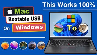 How to Create macOS Bootable on Windows | 100% Working | Make Mac OS X bootable USB on Windows 11