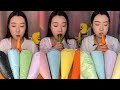 Asmr Mukbang Colorful Ice Cream Eating Creamy Cones Cooling Eating Sounds