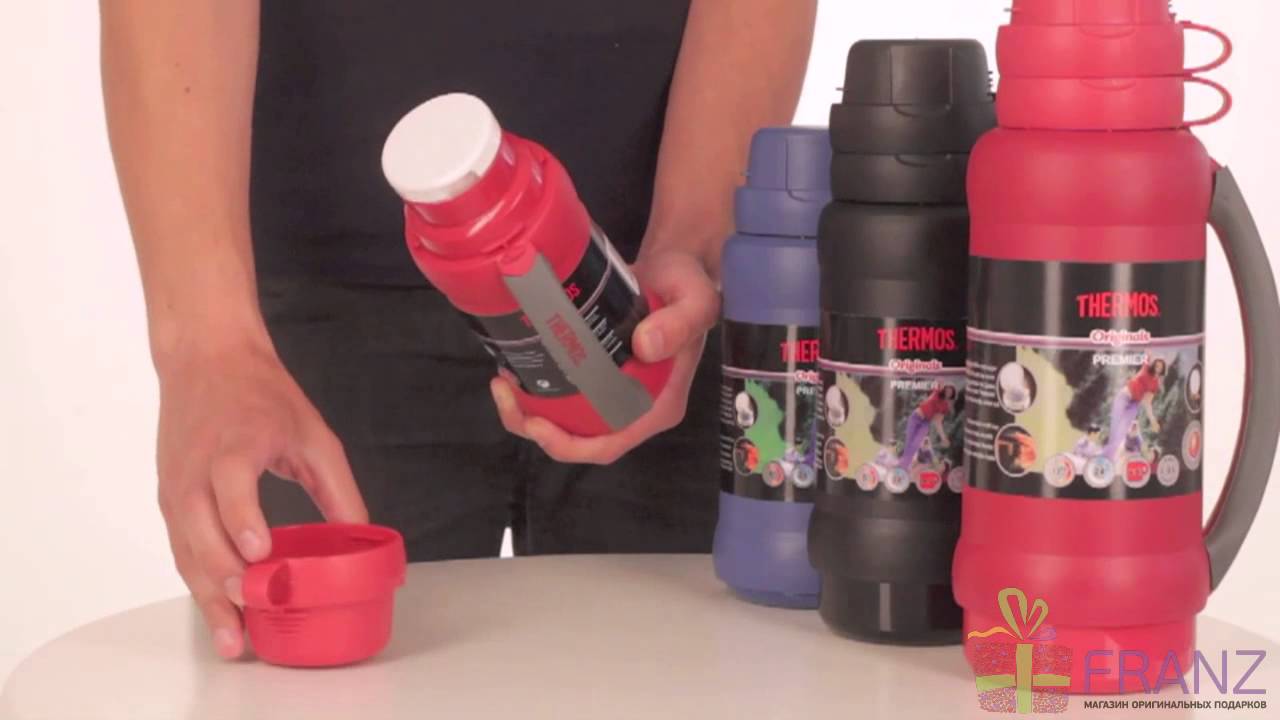 Термос Thermos 34-180 1.8л. (цвет рандомный (серый\синий))