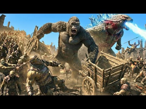 Godzilla and King Kong vs the Orc Army | Titans Rise, Humanity Fights Back