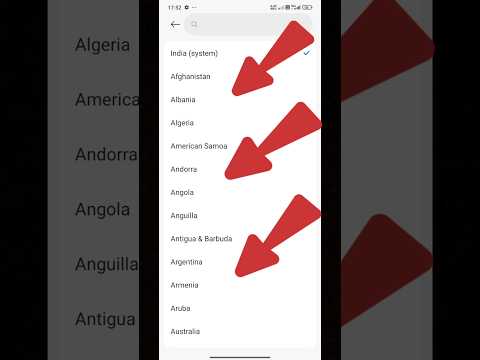 How to change region in android #settings