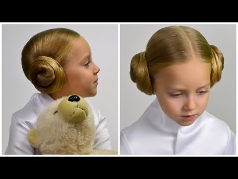 Princess Leia Hair Tutorial​​​ (STAR WARS) | Leia Side Buns | Star Wars hairstyles for girls #13