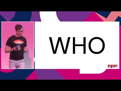 JavaScriptを使用しています。Who, What, Where, Why and Next by Laurie Voss｜JSConf EU 2019 (JavaScript: Who, What, Where, Why and Next by Laurie Voss | JSConf EU 2019)