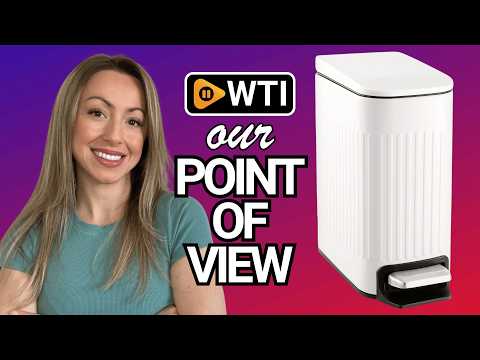 TrashAid Slim Bathroom Trash Can with Lid Soft Close - WTI product video review