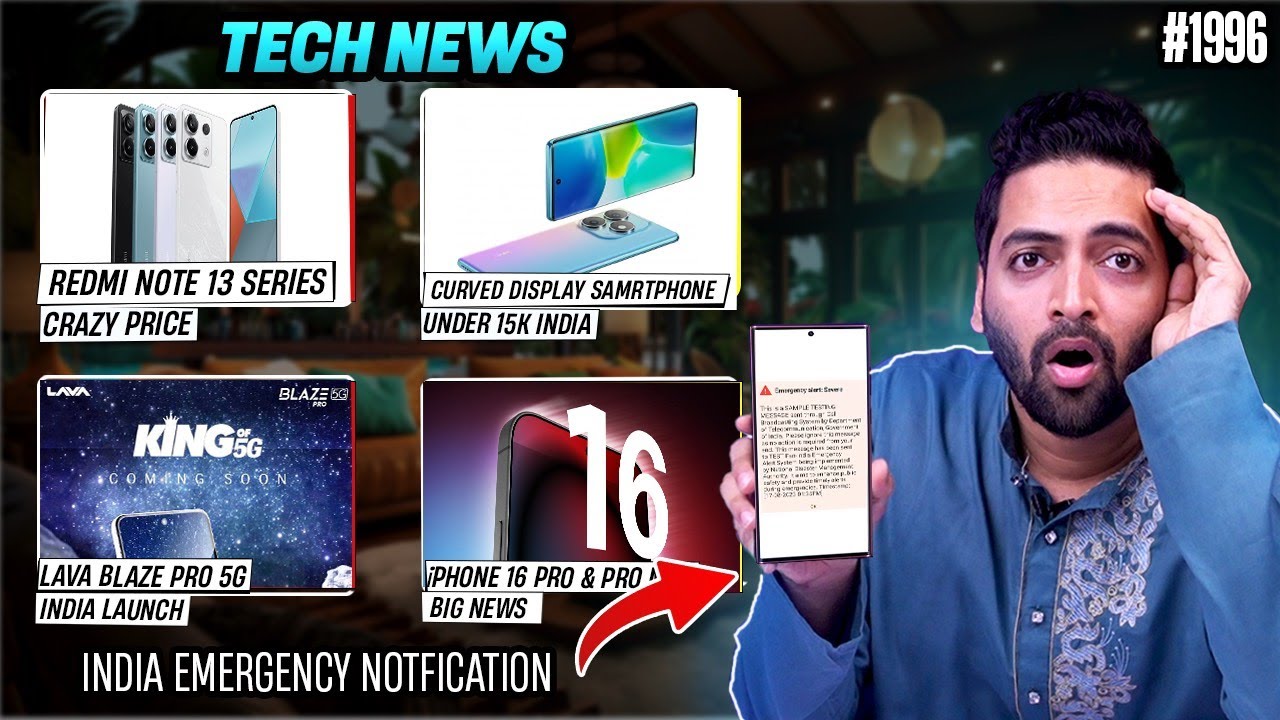 India Emergency,Redmi Note 13 Pro SD 7s Gen 2 Under 20k😲,iPhone 16 Pro,Budget 5G Phone Under 10k